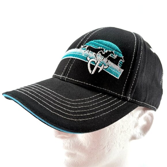 Cowgirl Hardware Black Embroidered Snapback Womens Baseball Cap Hat - Picture 1 of 8